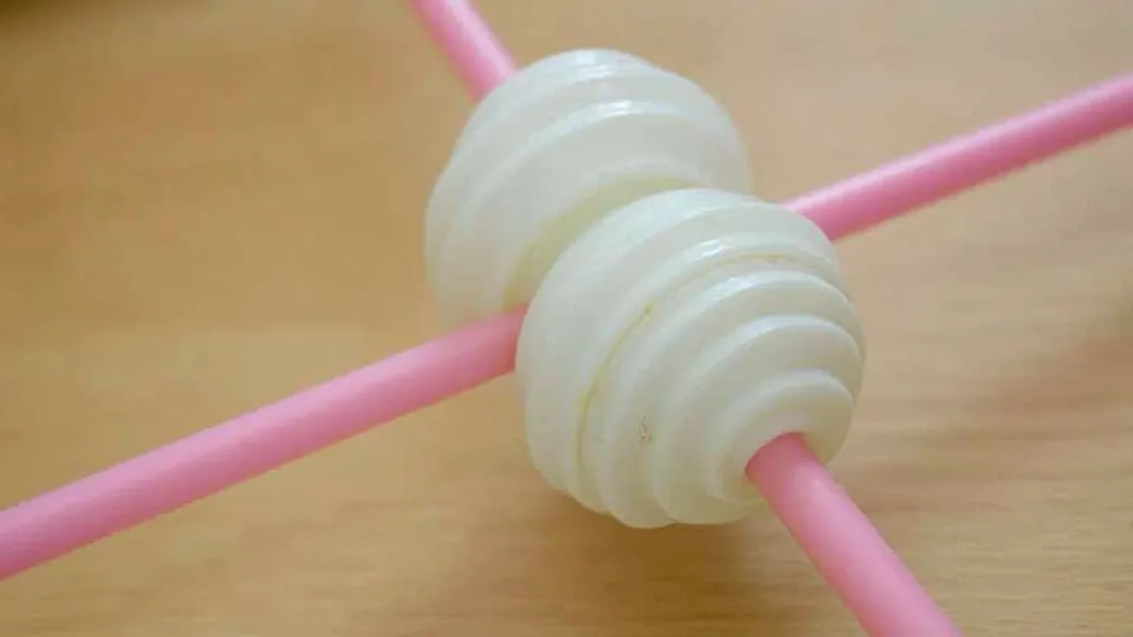 Plastic cups glued to straws for anemometer