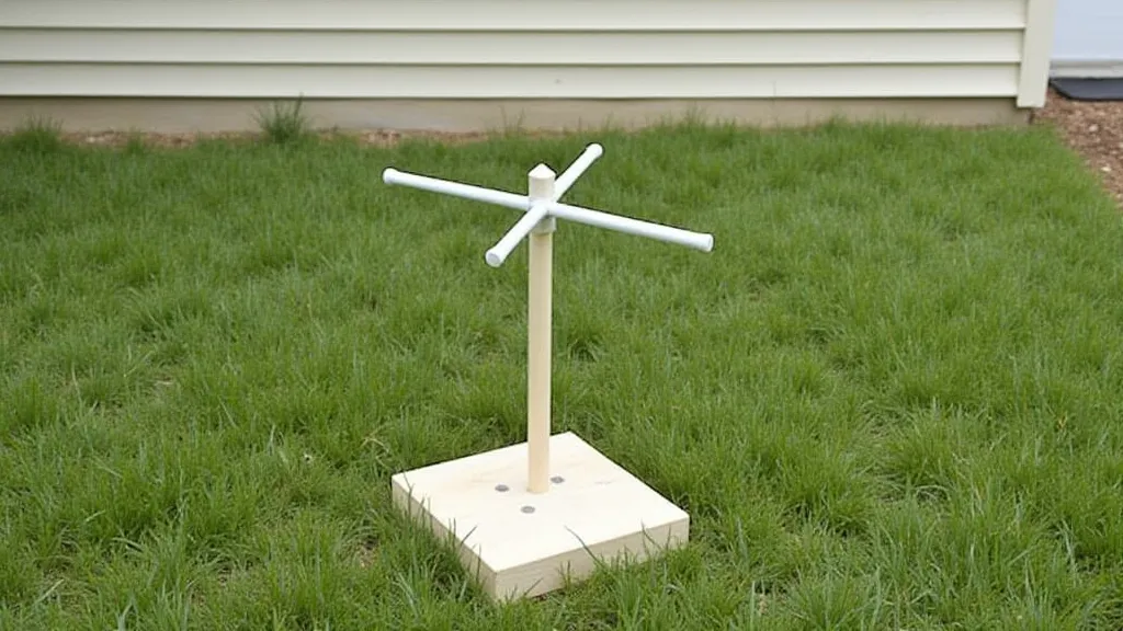 Completed wind vane installed outdoors.