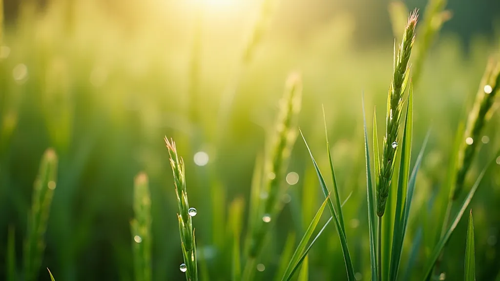 Dew on grass