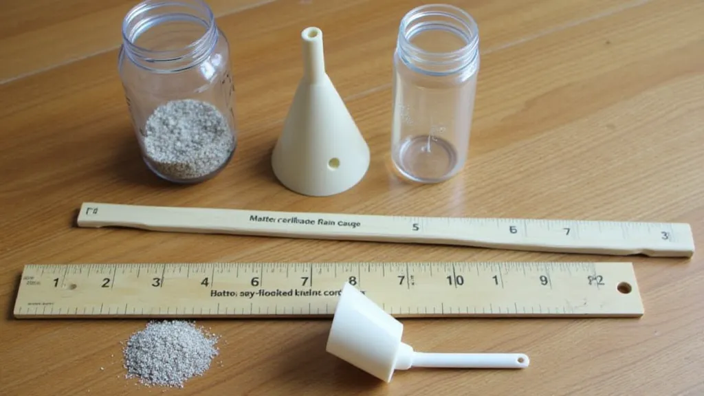Rain gauge construction materials