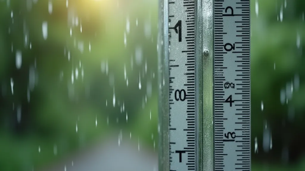 Reading a rain gauge